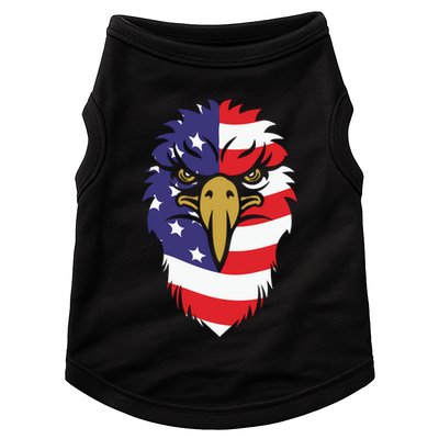 4th Of July Bald Eagle With American Flag Doggie Tank