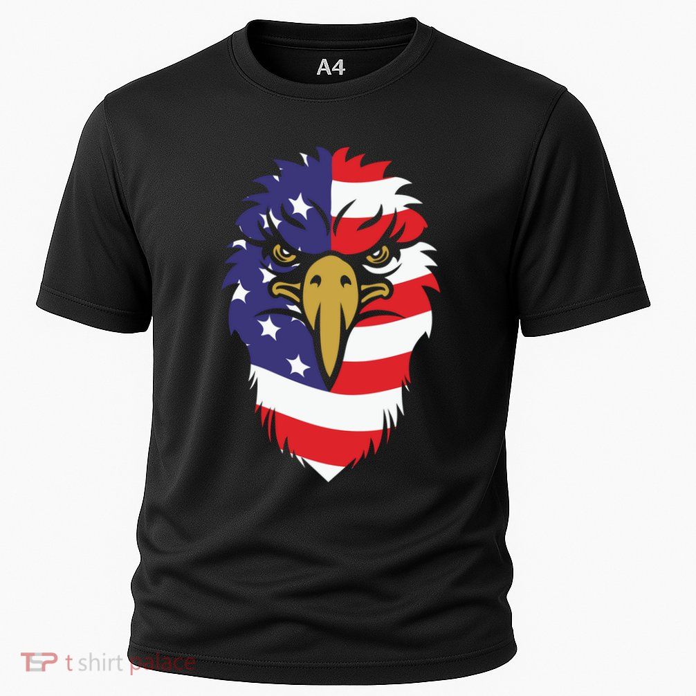 4th Of July Bald Eagle With American Flag Performance Shirt