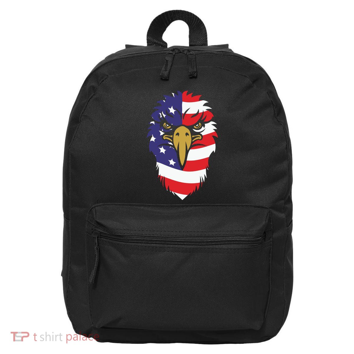 4th Of July Bald Eagle With American Flag 16 in Basic Backpack