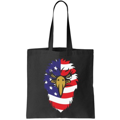 4th Of July Bald Eagle With American Flag Bag