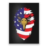 4th Of July Bald Eagle With American Flag Poster