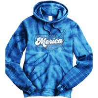 4th Of July Usa Cow Print Flag Merica Meaningful Gift Tie Dye Hoodie