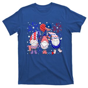 4th Of July Funny Gnomes Squad Cute American Flag Usa Cool Gift T-Shirt