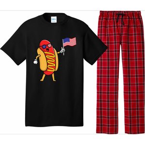 4th Of July Hot Dog Hotdog 4th Of July Pajama Set