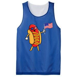 4th Of July Hot Dog Hotdog 4th Of July Mesh Reversible Basketball Jersey Tank