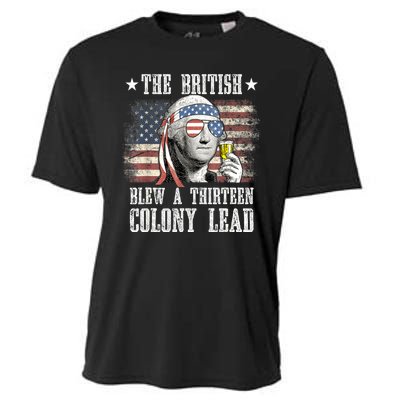 4th Of July Funny The British Blew A 13 Colony Lead Us Flag Gift Cooling Performance Crew T-Shirt