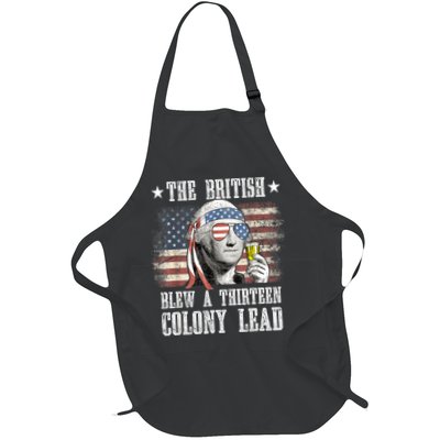 4th Of July Funny The British Blew A 13 Colony Lead Us Flag Gift Apron