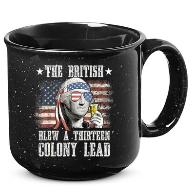 4th Of July Funny The British Blew A 13 Colony Lead Us Flag Gift 15oz Campfire Ceramic Mug
