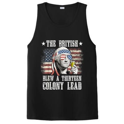 4th Of July Funny The British Blew A 13 Colony Lead Us Flag Gift PosiCharge Competitor Tank