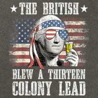 4th Of July Funny The British Blew A 13 Colony Lead Us Flag Gift Cotton Canvas Backpack