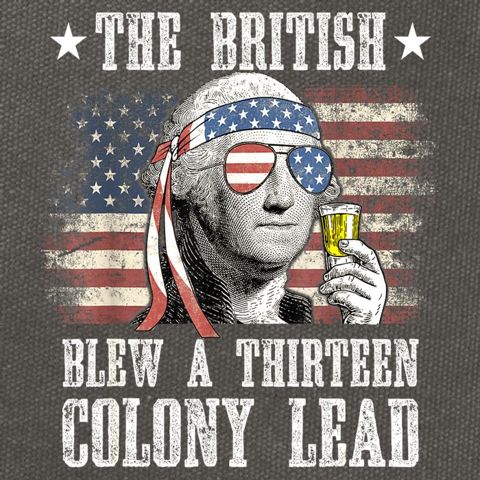 4th Of July Funny The British Blew A 13 Colony Lead Us Flag Gift Cotton Canvas Backpack