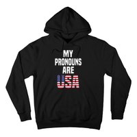 4th of July Funny My Pronouns Are USA Hoodie