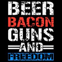 4th Of July Beer Bacon Guns And Freedom Drawstring Bag