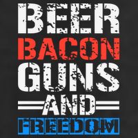 4th Of July Beer Bacon Guns And Freedom Golf Towel