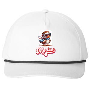 4th Of July Patriotic Duck Merica Cool Gift Snapback Five-Panel Rope Hat