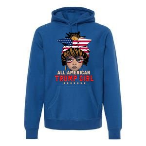 4th Of July All American Afro Trump Gift Premium Hoodie