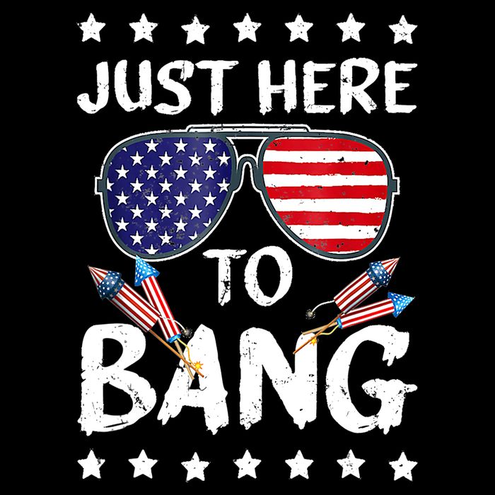 4th Of July Just Here To Bang Usa Cooling Performance Crew T-Shirt