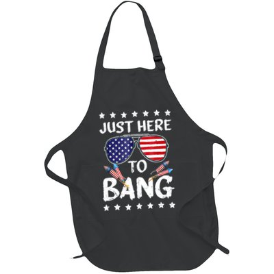 4th Of July Just Here To Bang Usa Apron