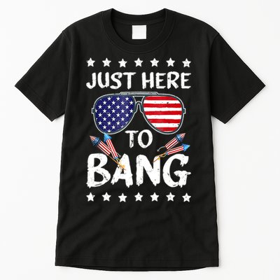 4th Of July Just Here To Bang Usa Tall T-Shirt