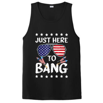 4th Of July Just Here To Bang Usa PosiCharge Competitor Tank