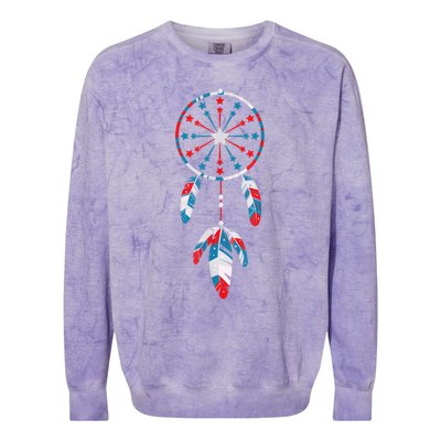 4TH Of July Colorblast Crewneck Sweatshirt