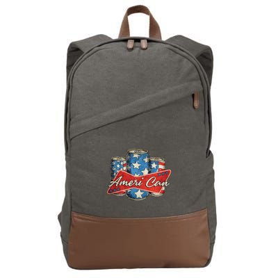 4th Of July  America  Independence Day Cotton Canvas Backpack
