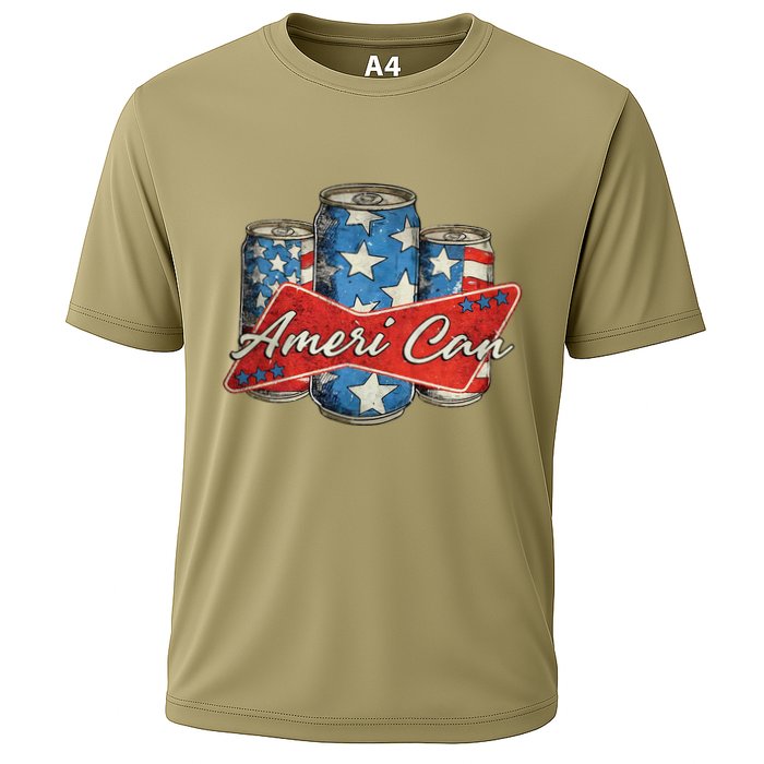 4th Of July  America  Independence Day Cooling Performance Crew T-Shirt