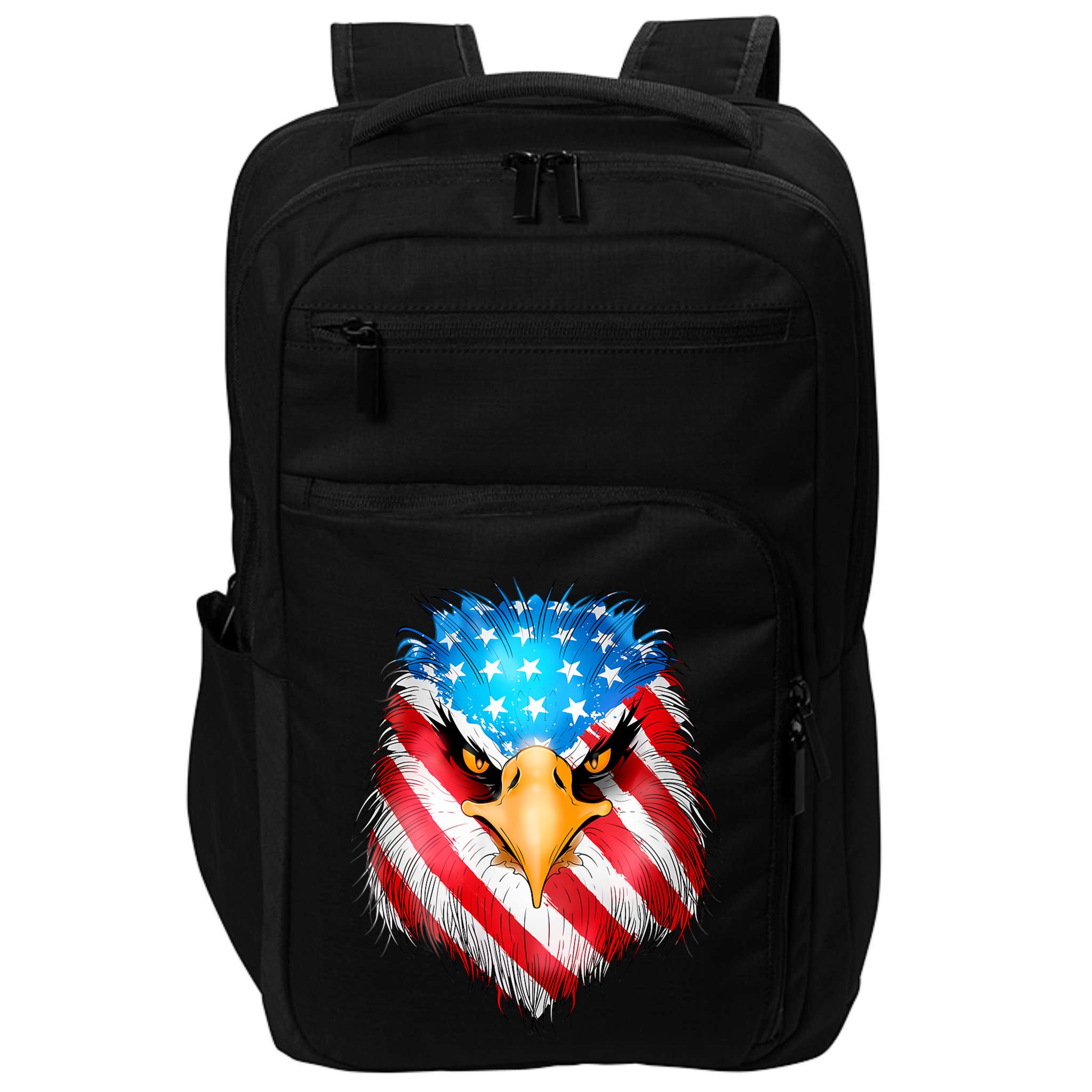 4th Of July Patriotic Eagle Usa American Flag Impact Tech Backpack