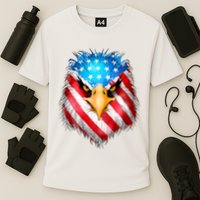 4th Of July Patriotic Eagle Usa American Flag Cooling Performance Crew T-Shirt