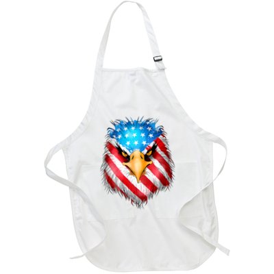4th Of July Patriotic Eagle Usa American Flag Apron