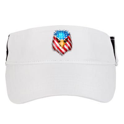 4th Of July Patriotic Eagle Usa American Flag Adult Drive Performance Visor