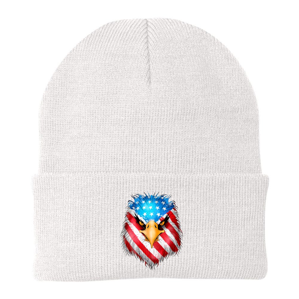 4th Of July Patriotic Eagle Usa American Flag Beanie