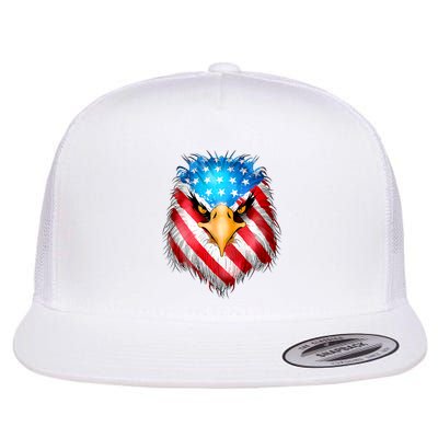 4th Of July Patriotic Eagle Usa American Flag Flatbill Hat