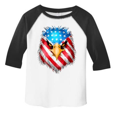 4th Of July Patriotic Eagle Usa American Flag Toddler Fine Jersey T-Shirt