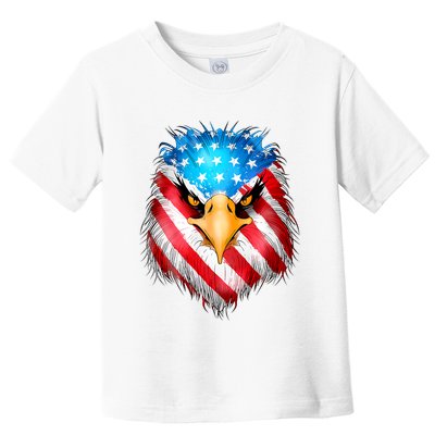 4th Of July Patriotic Eagle Usa American Flag Toddler T-Shirt