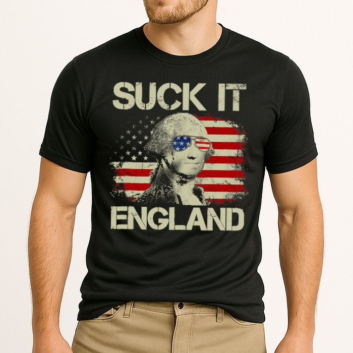 4th Of July George Sloshington Suck It England Merica Cooling Performance Crew T-Shirt
