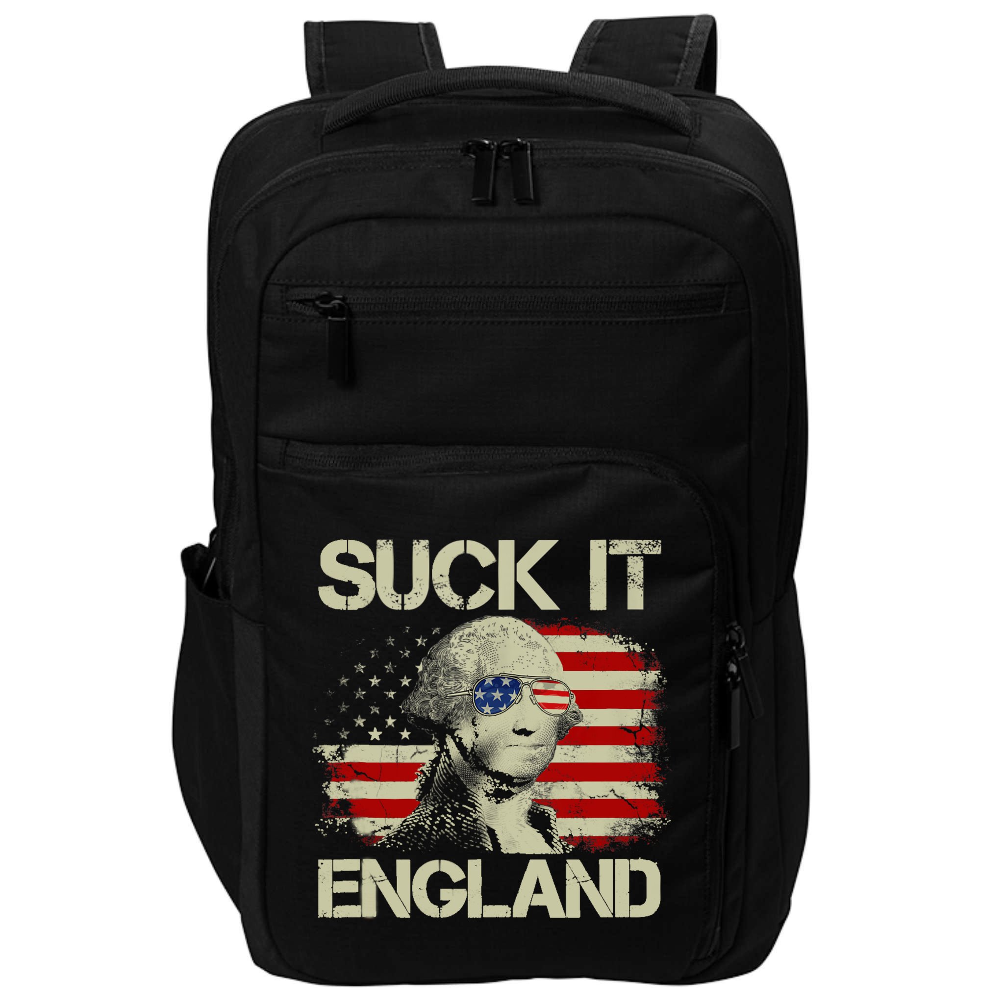 4th Of July George Sloshington Suck It England Merica Impact Tech Backpack