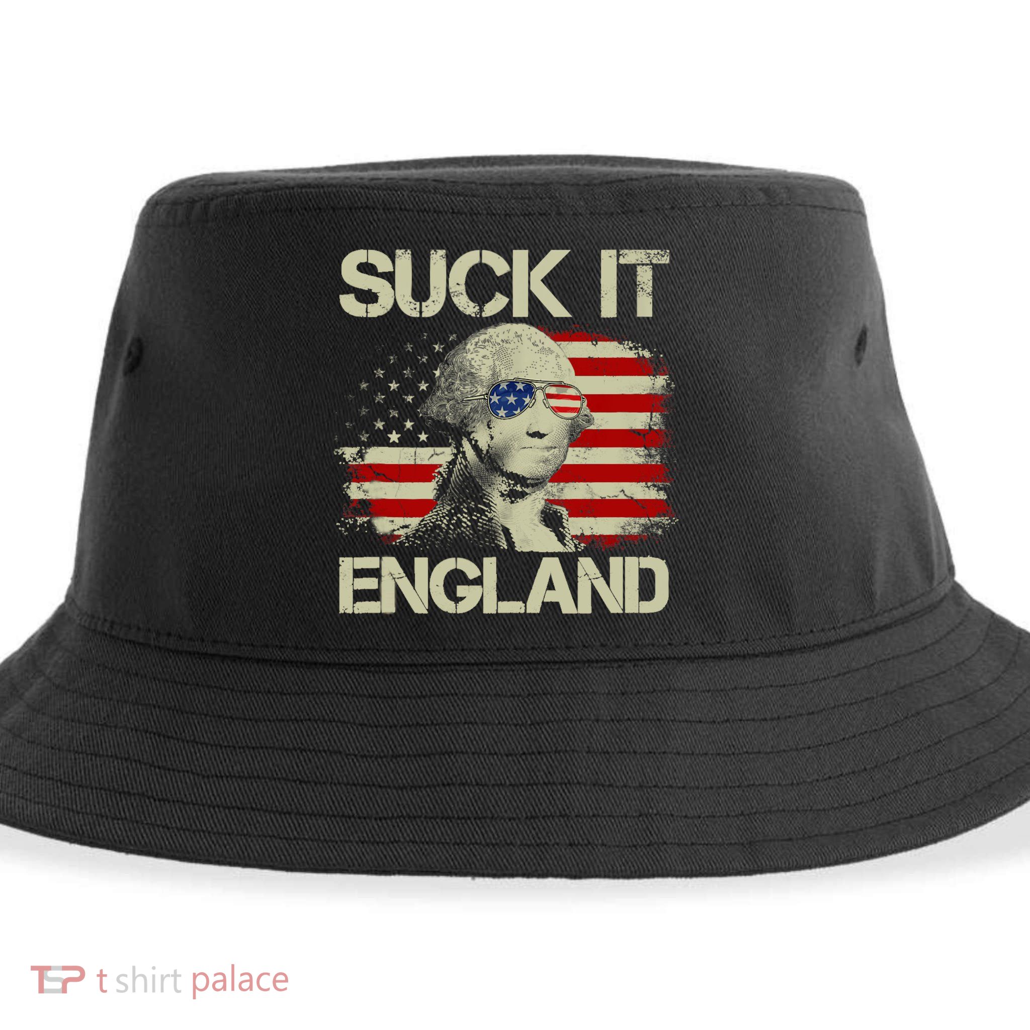 4th Of July George Sloshington Suck It England Merica Sustainable Bucket Hat