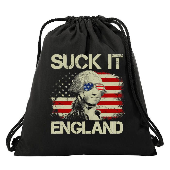 4th Of July George Sloshington Suck It England Merica Drawstring Bag
