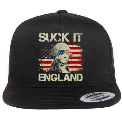 4th Of July George Sloshington Suck It England Merica Flatbill Hat