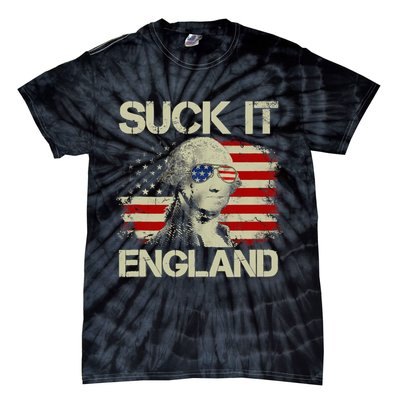 4th Of July George Sloshington Suck It England Merica Tie-Dye T-Shirt