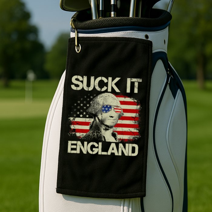 4th Of July George Sloshington Suck It England Merica Golf Towel
