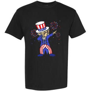 4th Of July For Funny Dabbing Uncle Sam Garment-Dyed Heavyweight T-Shirt