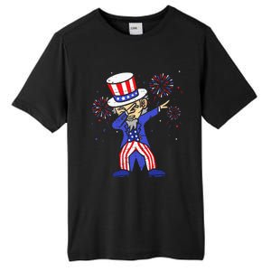 4th Of July For Funny Dabbing Uncle Sam Tall Fusion ChromaSoft Performance T-Shirt