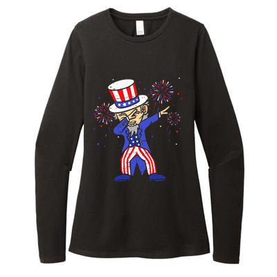 4th Of July For Funny Dabbing Uncle Sam Womens CVC Long Sleeve Shirt