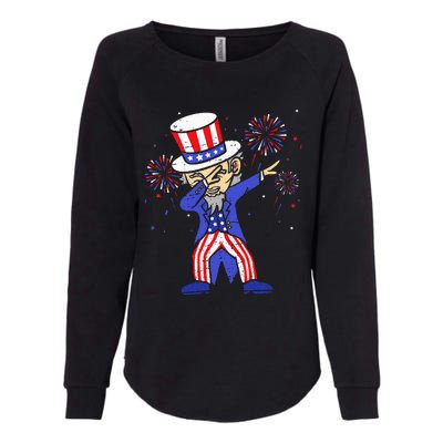 4th Of July For Funny Dabbing Uncle Sam Womens California Wash Sweatshirt