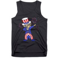 4th Of July For Funny Dabbing Uncle Sam Tank Top