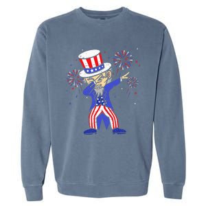 4th Of July For Funny Dabbing Uncle Sam Garment-Dyed Sweatshirt