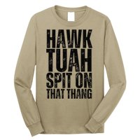 4th Of July Patriotic Usa Hawk Tuah Spit On That Thing Long Sleeve Shirt