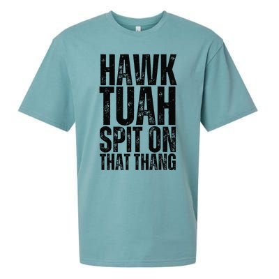 4th Of July Patriotic Usa Hawk Tuah Spit On That Thing Sueded Cloud Jersey T-Shirt